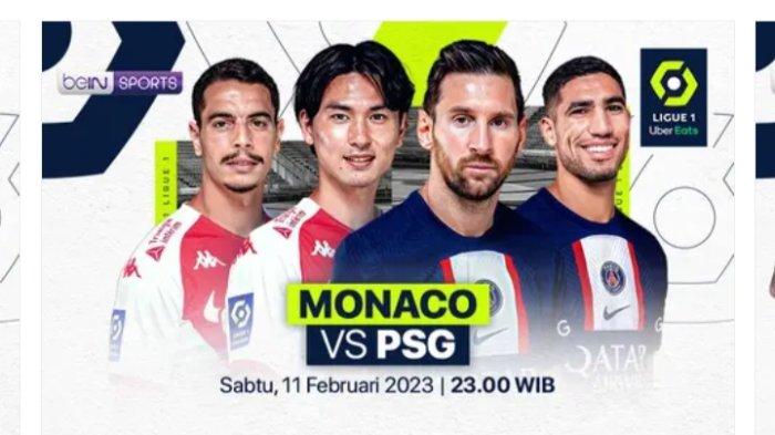 Cara Nonton Link Live Streaming beIN Sports 3 Monaco vs PSG Liga Prancis, Duet Messi dan Neymar