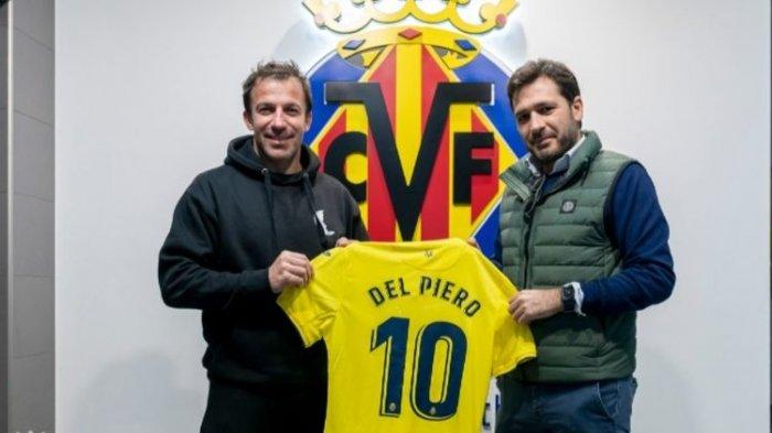 Kejutan di Liga Champions Jelang Laga Juventus, Alessandro Del Piero Mesra Bersama Villarreal