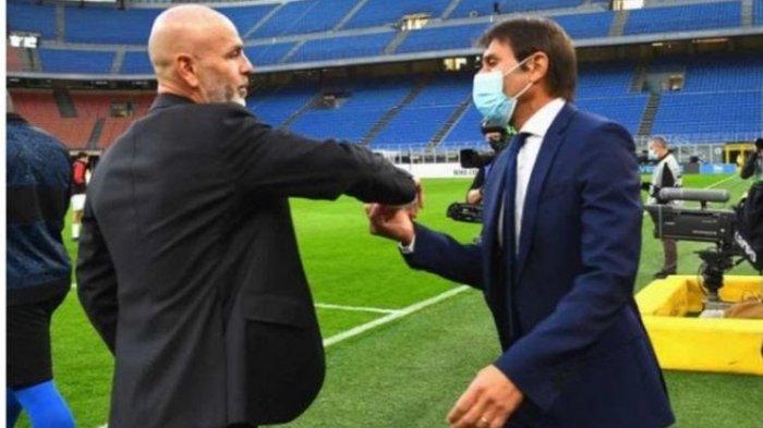 Nasib Stefano Pioli Diisukan Tergeser Conte, Jelang AC Milan vs Inter Milan di Coppa Italia