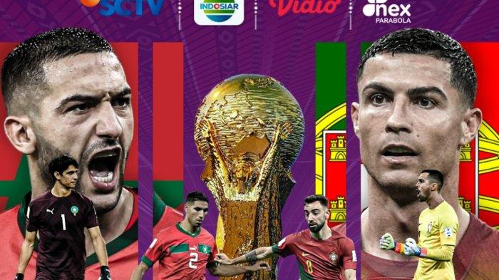 LINK TV Online SCTV Live Streaming Maroko vs Portugal Piala Dunia Jam 2200 WIB, Live Score di Sini