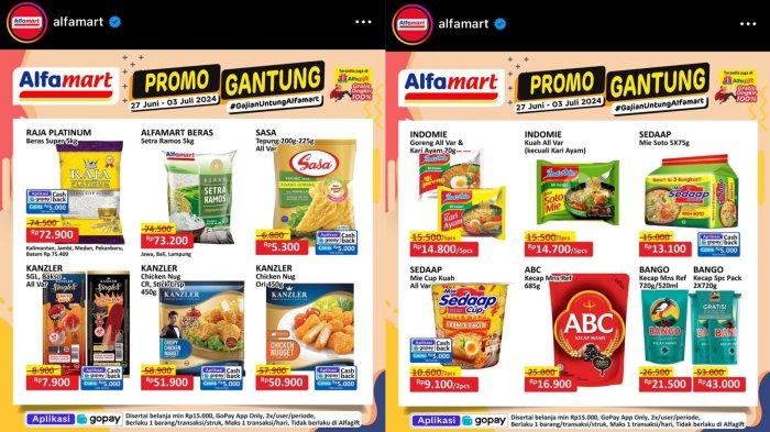 Promo Alfamart Gantung 27 Juni - 3 Juli 2024, Ada Beras Murah, Tepung, Kecap Manis Cuma Rp 16.900