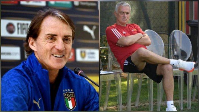Roberto Mancini Tinggalkan Timnas Italia, ini Kata Jose Mourinho si Pelatih AS Roma
