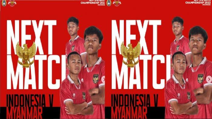 Live Indosiar Hari Ini! Jadwal Timnas Indonesia vs Myanmar Semifinal Piala AFF U16, Duel Juara Grup