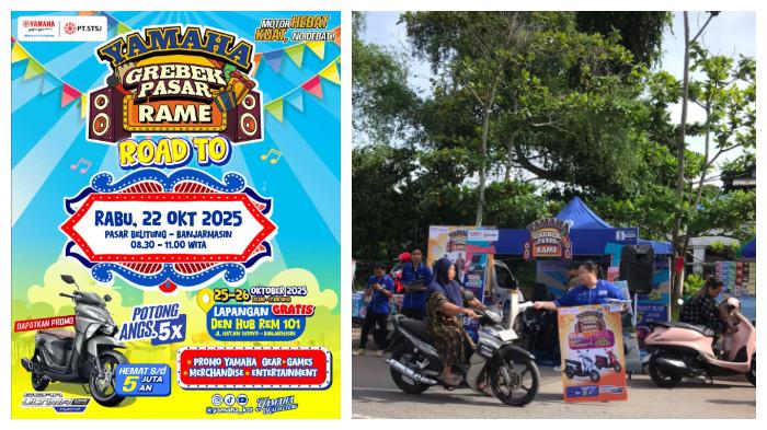 Puncak Yamaha Grebek Pasar Rame Siap Digelar, Warga Tertarik Penasaran Motor Terbaru Yamaha