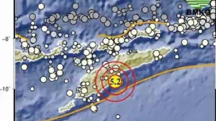 GEMPA Siang ini Guncang Malaka NTT, Selasa 27 Februari 2024, Info BMKG Magnitudo 5,2 SR