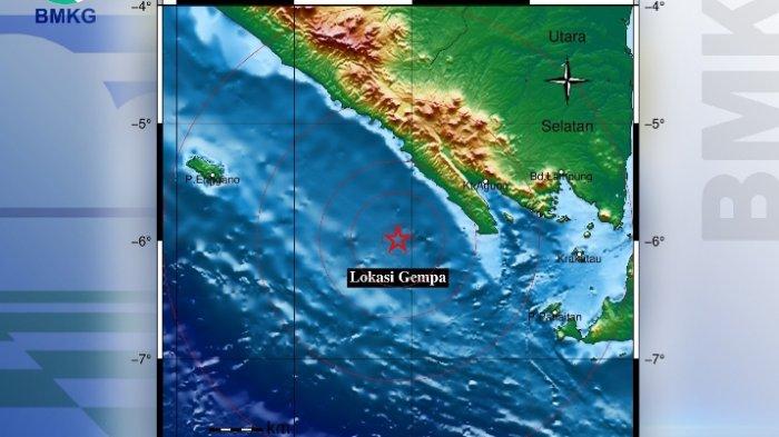 Gempa Terkini Senin 18 September 2023, Magnitudo 3,3 SR Guncang Wilayah Pesisir Barat Lampung