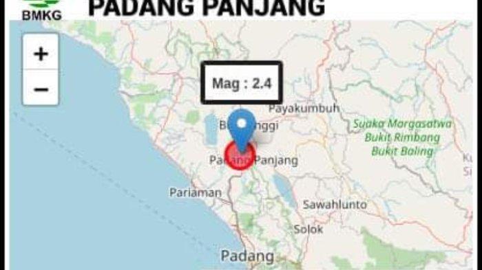 GEMPA Sumatera Barat Getarkan Padang Panjang Senin 15 Juli 2024, Simak Info BMKG Mag dan Titiknya