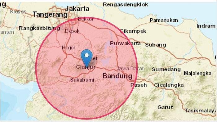 Gempa Terkini Senin 12 Juni 2023, Guncang Kabupaten Cianjur Jawa Barat, Info BMKG Magnitudonya