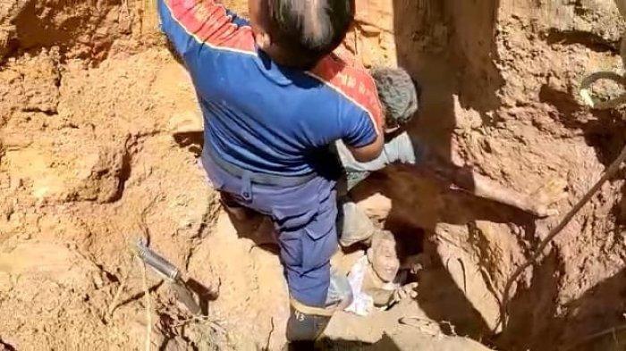 Kisah Seorang Kakek Nyaris Tewas Tertimbun Longsor Tanah di Tarakan Kaltara, saat Cari Sisa Kabel