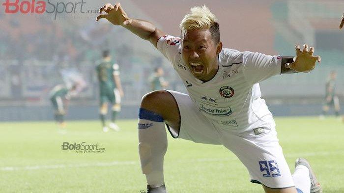 Kushedyo Langsung Selebrasi Singa Mengaum Usai Jebol Gawang Madura United, Arema FC Menang