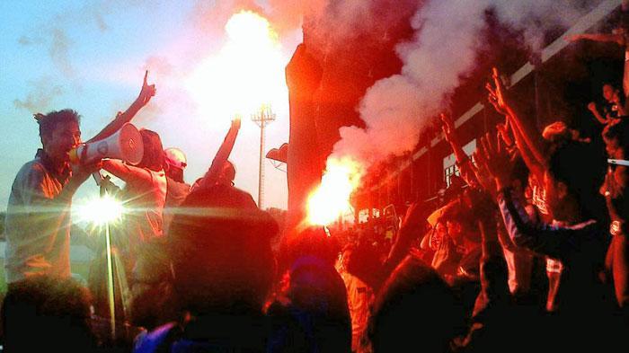Perkusi Aremania Dukung MFC
