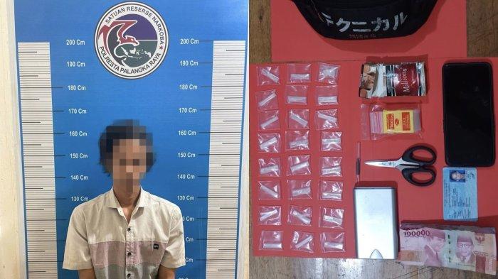 Narkoba di Palangkaraya, Tim Satresnarkoba Polresta Palangkaraya Amankan Pengedar dan 24 Paket Sabu