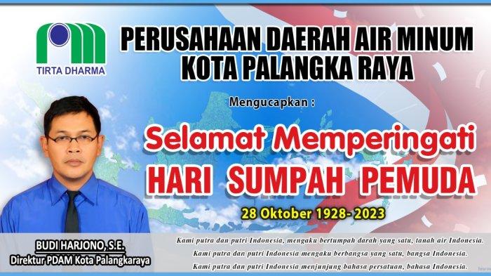 PDAM Kota Palangkaraya Menyampaikan Selamat Memperingati Hari Sumpah Pemuda 2023