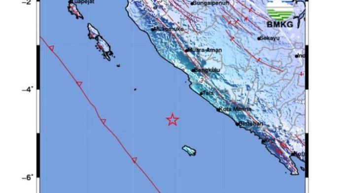 Gempa Terkini Mag 5,3 SR Guncang Enggano Bengkulu, Jumat 3 November 2023 Dirasakan Sejumlah Wilayah