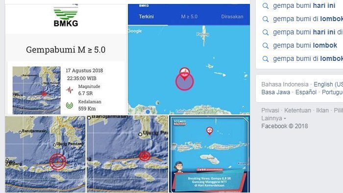 Gempa Terkini Malam ini Baru Saja Guncang Sukabumi Jawa Barat Seusai di Maumere NTT dan Pangandaran