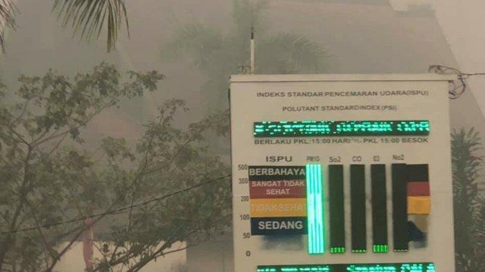Dampak Karhutla di Palangkaraya, Kualitas Udara Tak Sehat Cek ISPU Net Jika Warga Keluar Rumah