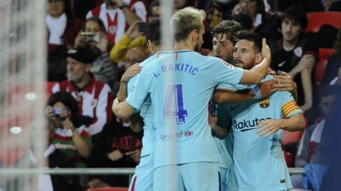 Begini Saat Messi Sumbang Gol yang Bikin Athletic Bilbao Bungkam