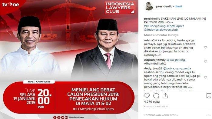 Topik Berubah 2 Jam Sebelum Live ILC TVOne, Dugaan Liar Bermunculan