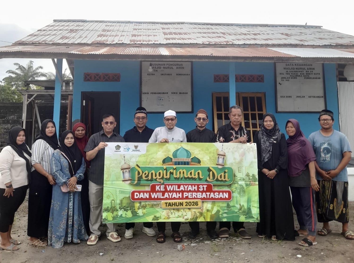 Program Dai 3T Kemenag RI Berjalan di Kalteng, 3 Orang Tugas di Bukit Batu Selama Ramadan 1447 H