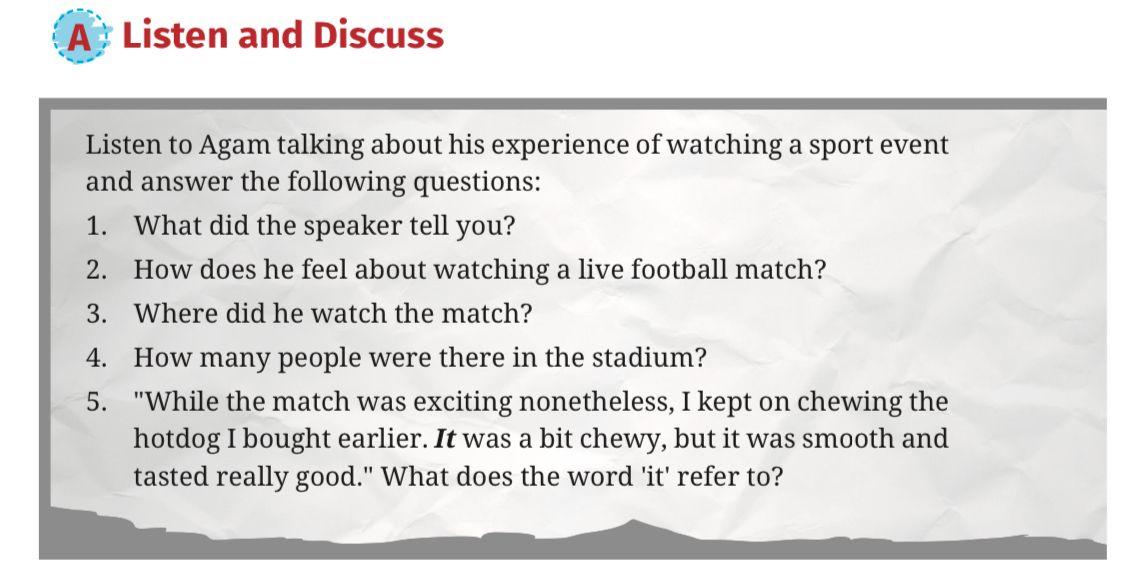 Kunci Jawaban Soal Listen and Discuss Bahasa Inggris SMA/SMK/MA Kelas X Halaman 33 Kurikulum Merdeka
