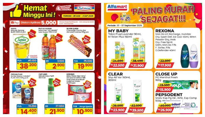 Promo Hemat Minggu Ini Katalong Indomaret dan Alfamart cek Senin 17 November 2025, Harga Susu cek