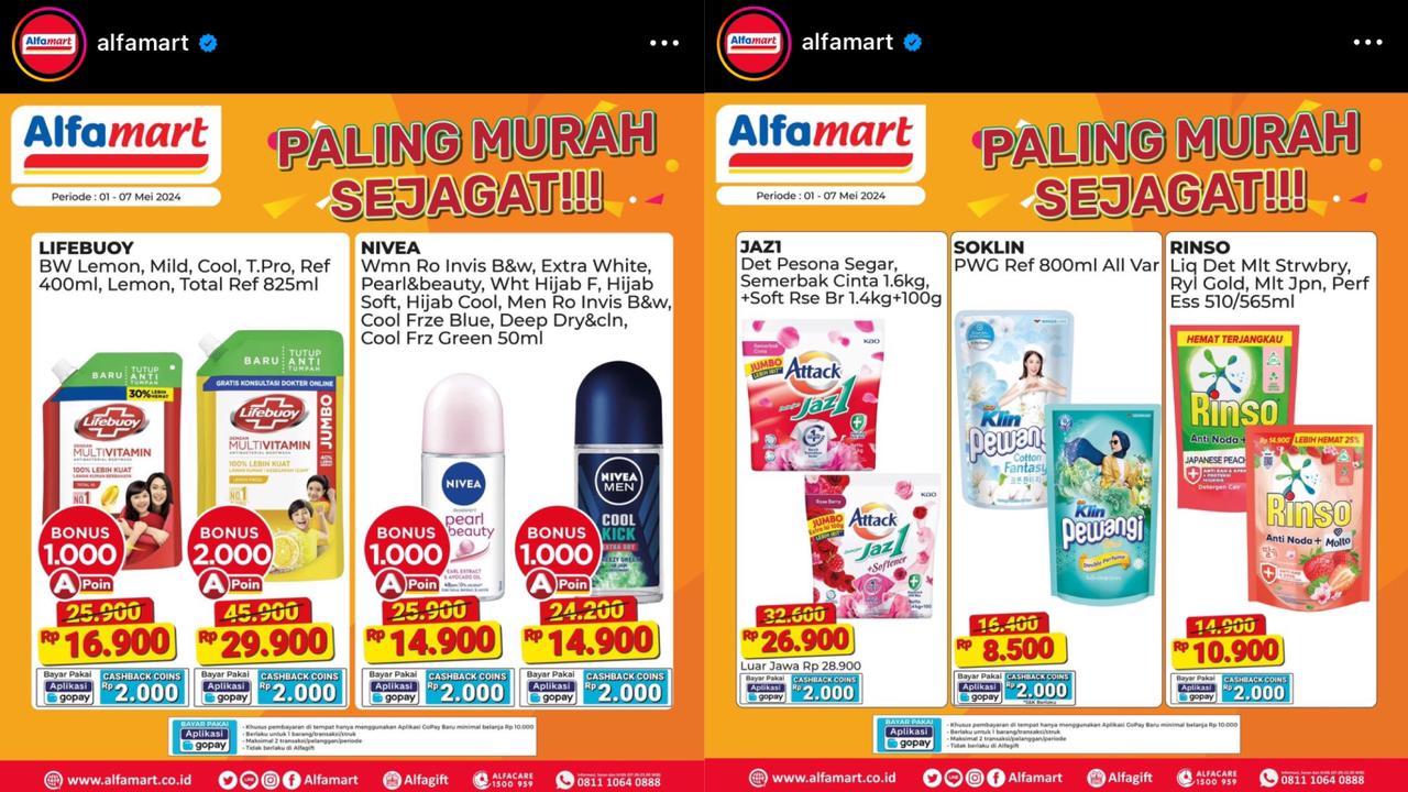 MURAH! Promo Alfamart Palangkaraya dan Banjarmasin Berakhir 7 Mei 2024, Susu Rp 13.500 Dapat 2