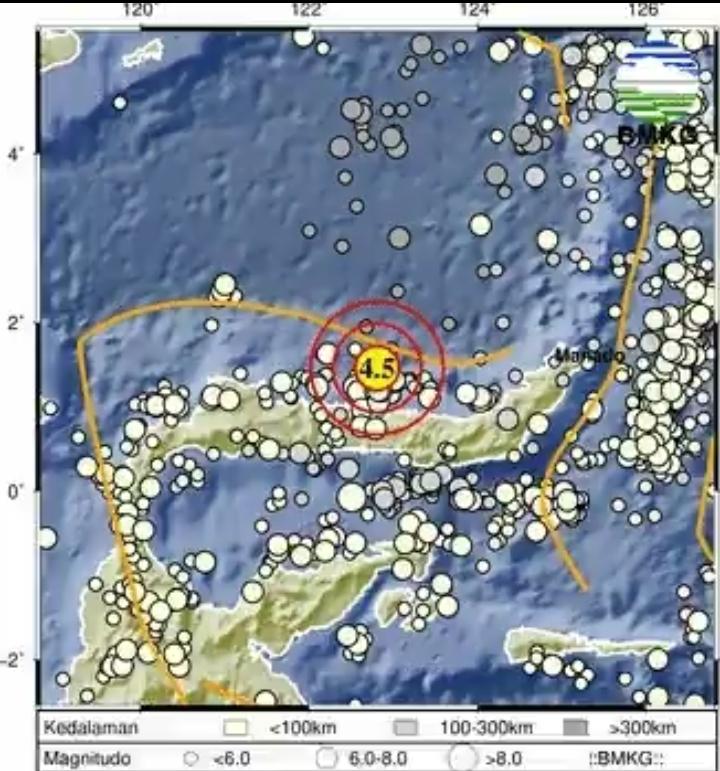 GEMPA Terkini Baru Saja Getarkan Gorontalo Rabu 22 Mei 2024 Sore Ini, Info BMKG Magnitudo 4.5 SR