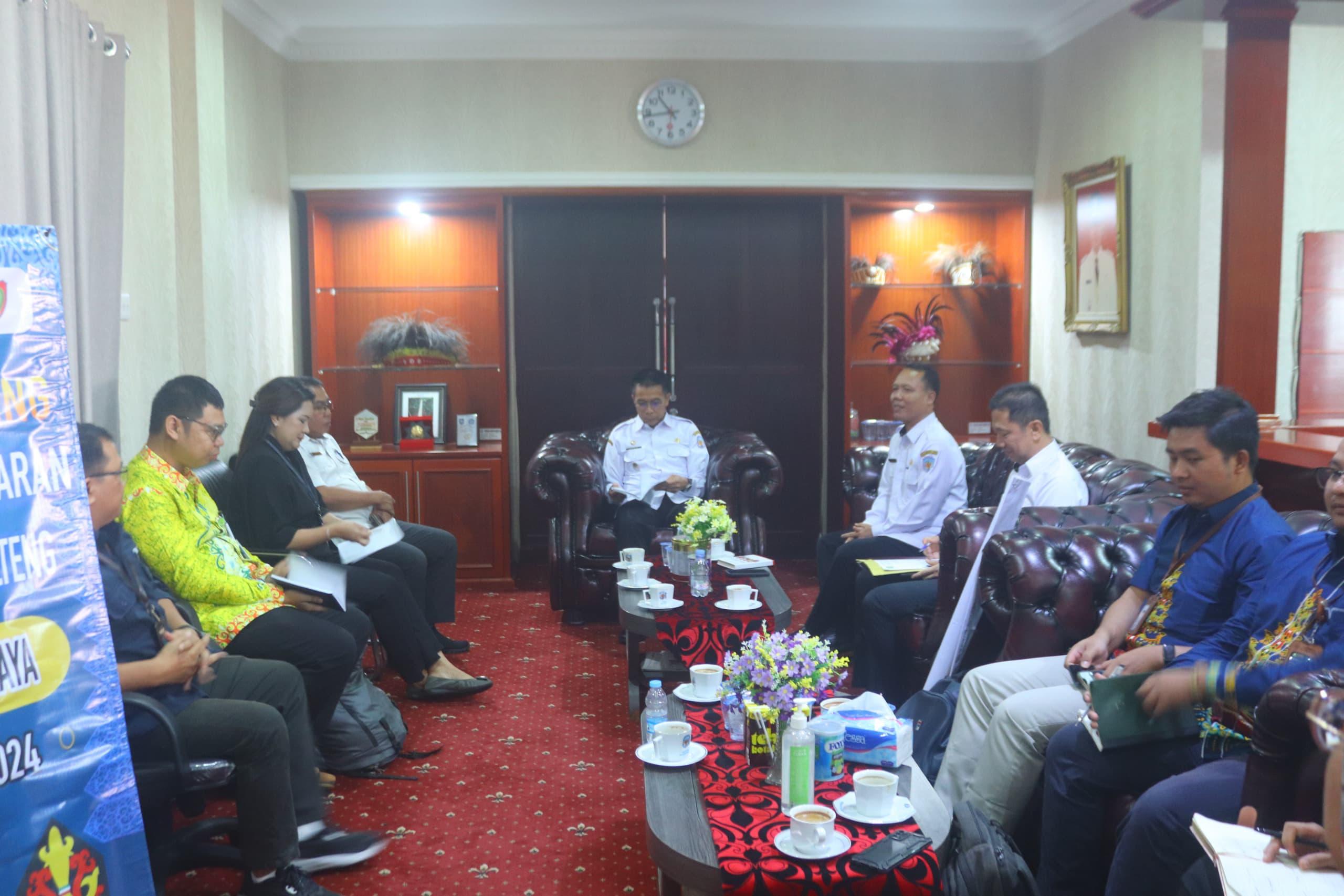 Pj Bupati Murung Raya Terima Kunjungan Studi Banding Pemekaran Provinsi Universitas Palangkaraya