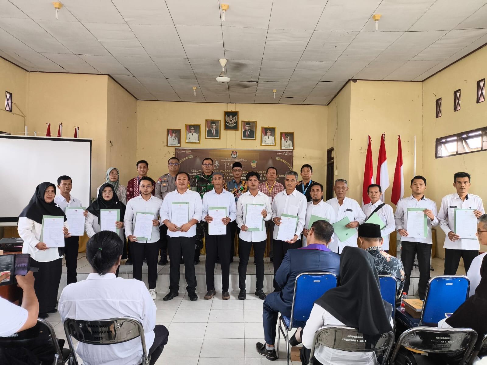 Jelang Pilkada 2024 Kotawaringin Timur, Pegawai Lapas Sampit Dilantik Menjadi Anggota KPPS