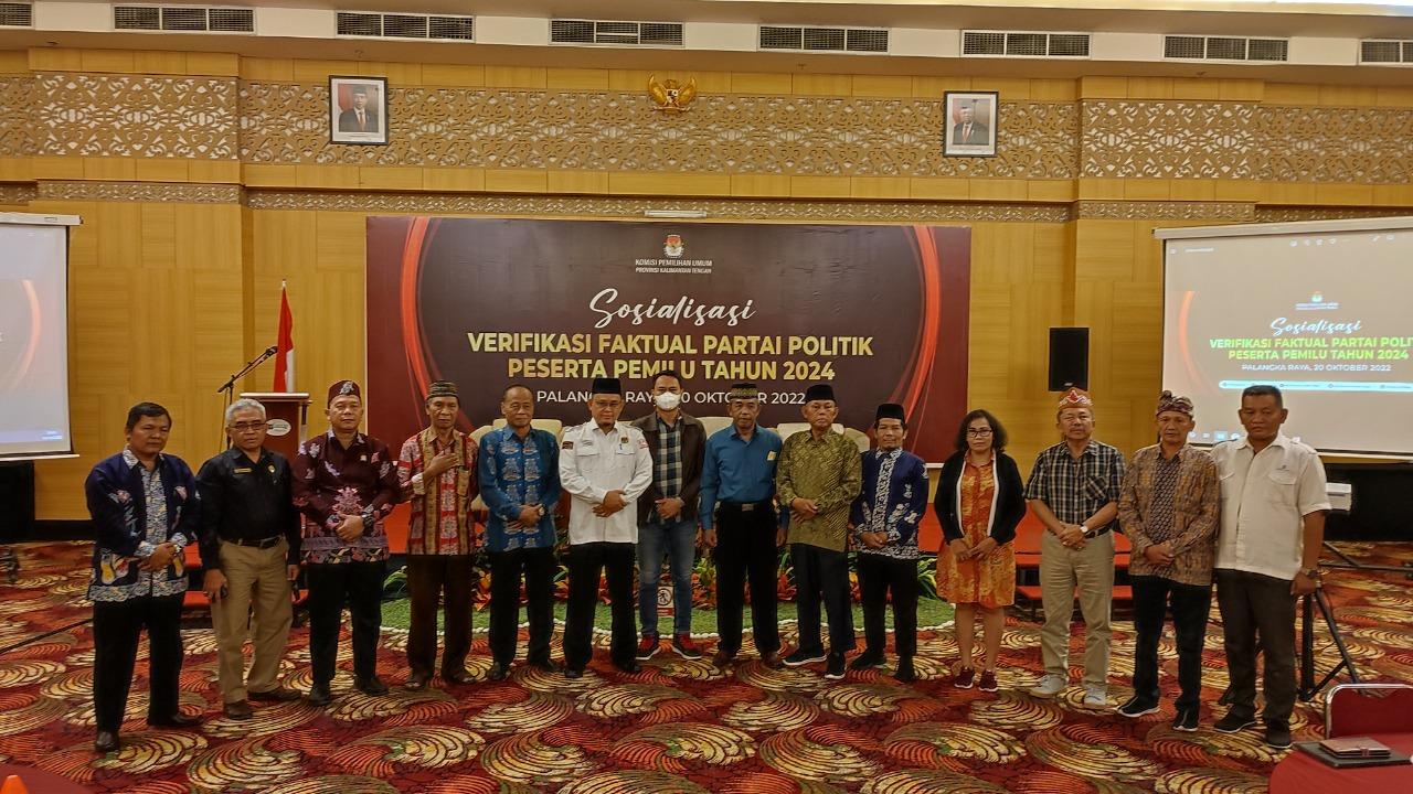 KPU Kalteng Verfak Anggota dan Pengurus Parpol, Minimal di 11 Daerah, Tak Memenuhi Dianggap Gugur