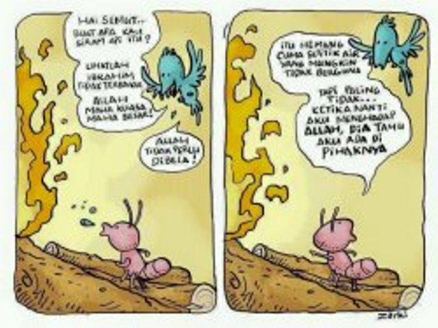 Setetes Air Untuk Padamkan Kobaran Api Raja Namrud, Inilah Kisah Semut yang Menginspirasi