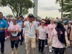 Hari ini Nuansa Pink di Bundaran Besar Palangka Raya, Gubernur Kalteng Agustiar Sabran Ikut Aksi
