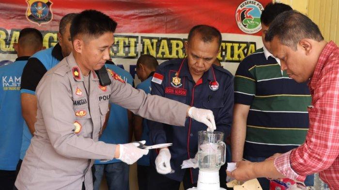 Polres Berau Musnahkan Sabu 7,11 Gram, Barang Bukti Hasil Operasi Selama Maret 2023