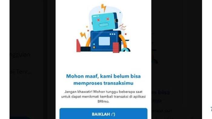 Cek Brimo Error Sampai Kapan dan Kenapa Aplikasi Brimo Tidak Bisa Login/Gangguan, Cara Buka Blokir