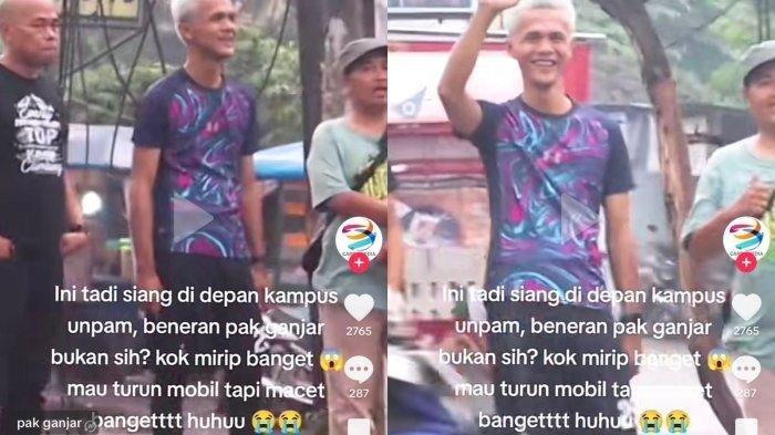 Viral Ganjar Pranowo KW Nongol di Tanggerang Selatan, Lambaikan Tangan dan Lempar Senyum ke Warga