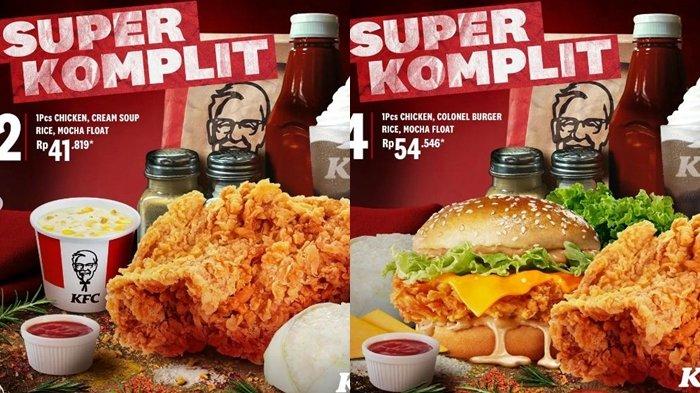 Katalog Promo KFC Hari ini 14 April, 1 Potong Ayam, Nasi, Cream Soup, Mocha Float hanya Rp 41 Ribuan