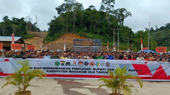 Amankan Pilkada 2024, Polres Mahulu Gelar Latihan Sispamkota