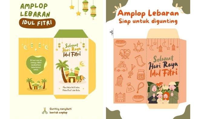 Gunting dan Lipat! 105 Amplop Lebaran 2025, Langsung Print untuk Bagi-bagi THR saat Idul Fitri