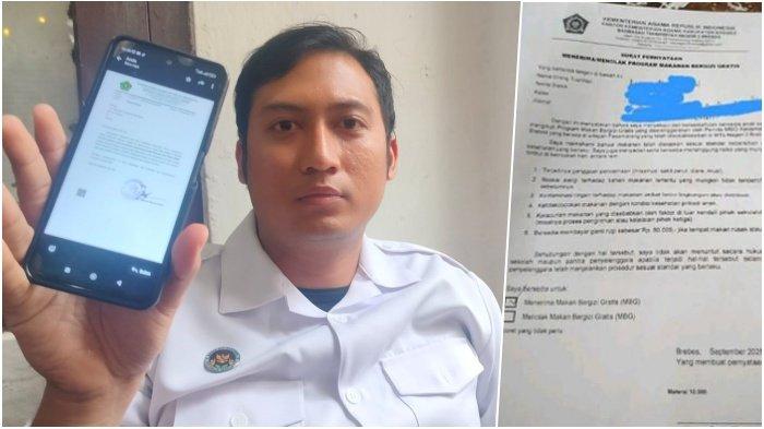 Viral Surat Pernyataan MBG MTsN Brebes, BGN Bantah Lepas Tangan Jika Ada  Keracunan - Tribunkaltim.co