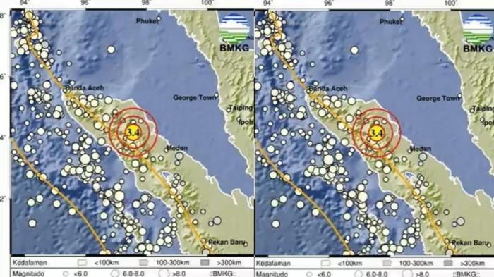 Info Terkini! Gempa Bumi Magnitudo 3.4 Guncang Gayolues Aceh