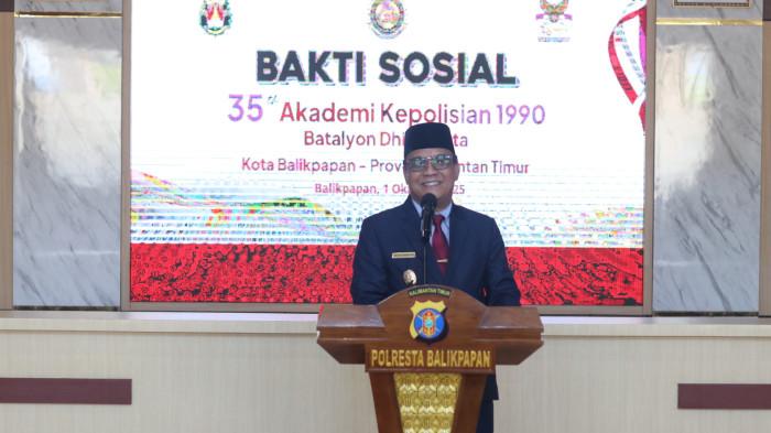 Wakil Walikota Balikpapan Apresiasi Alumni Akpol 90 Gelar Bakti Sosial