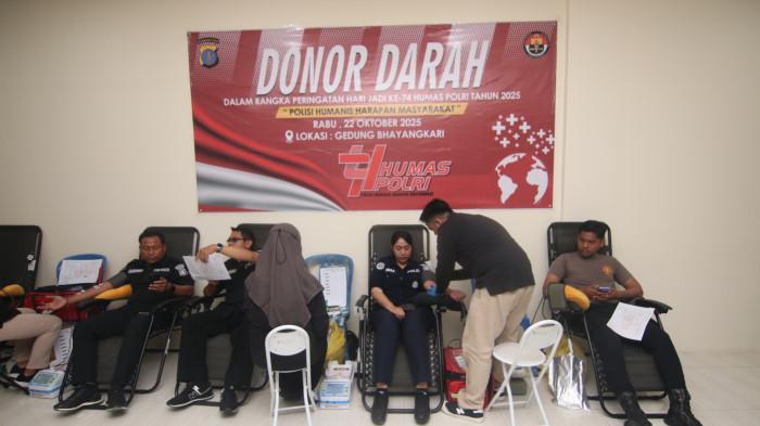 Kaltim Gelar Donor Darah Serentak, Targetkan Seribu Kantong dalam Rangka HUT ke -74 Humas Polri