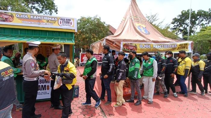 Peduli Ojol, Polres Kutim Sediakan Basecamp dan Bengkel Gratis untuk Pengemudi Lokal