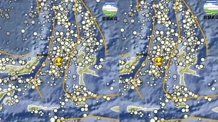 Baru Saja! Gempa Bumi Magnitudo 4,4 Guncang Ternate Malut Kedalaman 24 Km