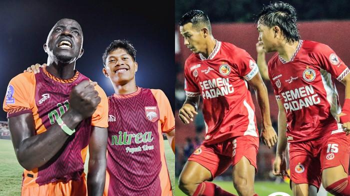 PADANG VS BORNEO - Laga Semen Padang vs Borneo FC di pekan ke-12 Super League, tersaji di Stadion Haji Agus Salim, Kota Padang, Minggu (9/11/2025) malam, (HO/Borneo FC dan FB Semen Padang)