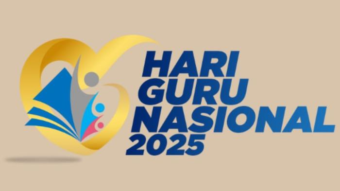 Logo HGN 2025 - Inilah logo Hari Guru Nasional 2025 resmi dari Kemendikdasmen yang bisa didownload gratis dalam format PDF dan PNG. (Kemendikdasmen)