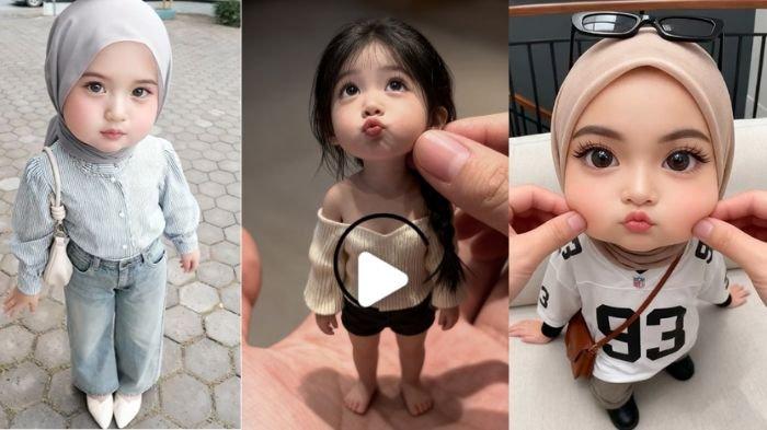 TREN FOTO CHIBI - Potret hasil editan foto Chibi yang viral jadi tren TikTok. Cukup pakai template CapCut Anda bisa menghasilkan foto chibi