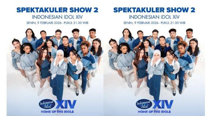 INDONESIAN IDOL 2026 - Potret peserta wanita dan pria yang lolos ke Spektakuler Show 2 Indonesian Idol 2026. Berikut jam tayang Spekta 2 serta daftar nama peserta yang tampil besok
