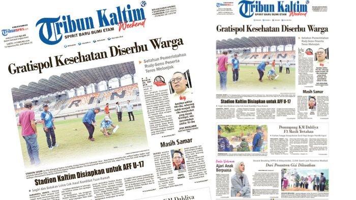 PROGRAM GRATISPOL - Tangkapan layar HL Tribun Kaltim hari ini, Sabtu (14/2/2026).