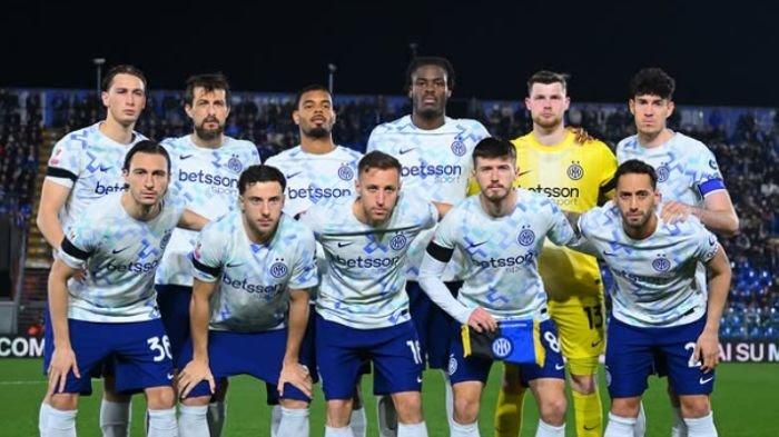 HASIL COPPA ITALIA - Potret pemain Inter Milan yang diturunkan untuk menghadapi Como di leg 1 semifinal Coppa Italia.